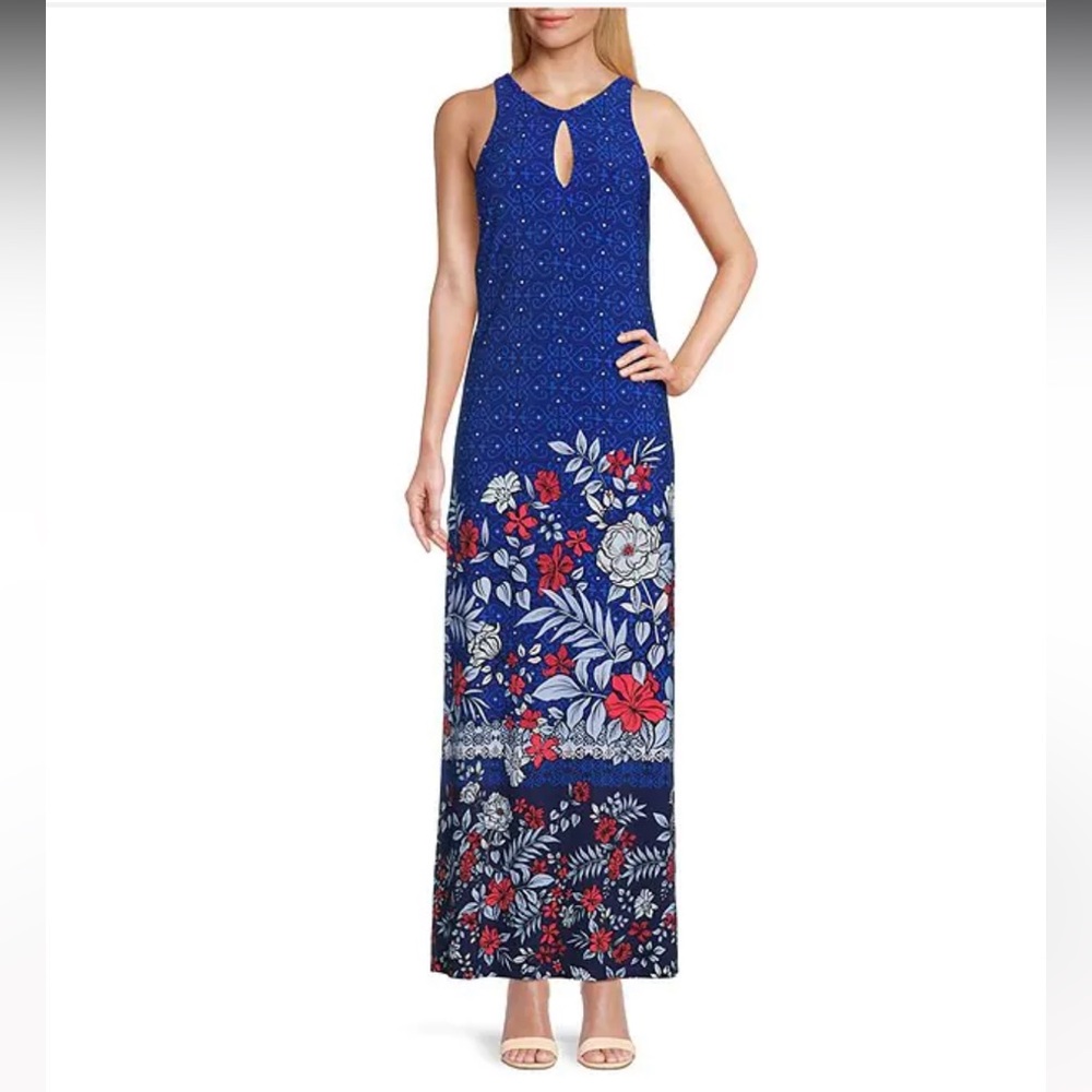 NWT Tommy Bahama Geo Garden Maxi Dress